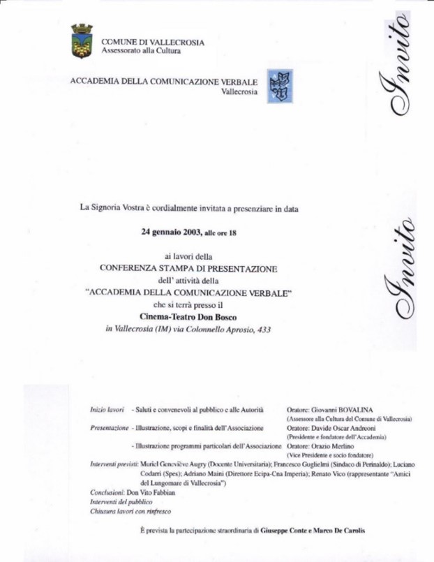 Invito conferenza stampa